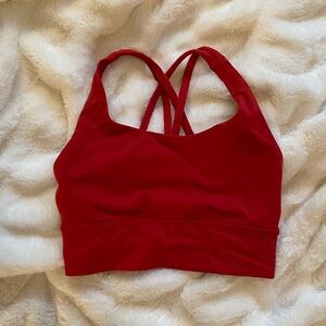 Women's Red Lululemon Sports Bra